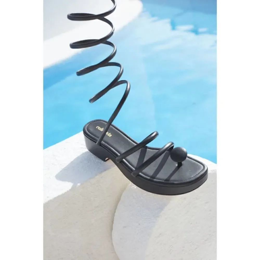 cult gaia alba platform sandal black 36